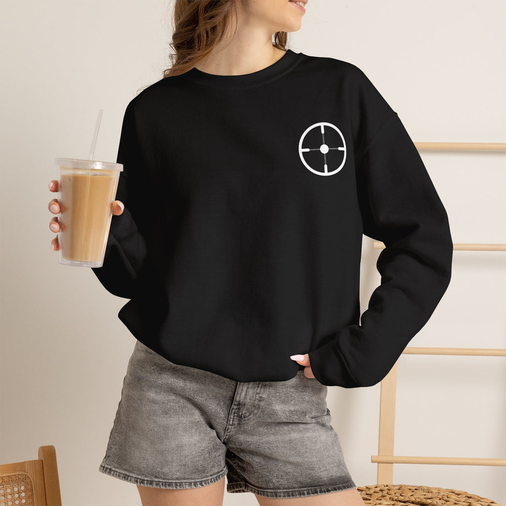 Veslo Target Crewneck Sweatshirt - White