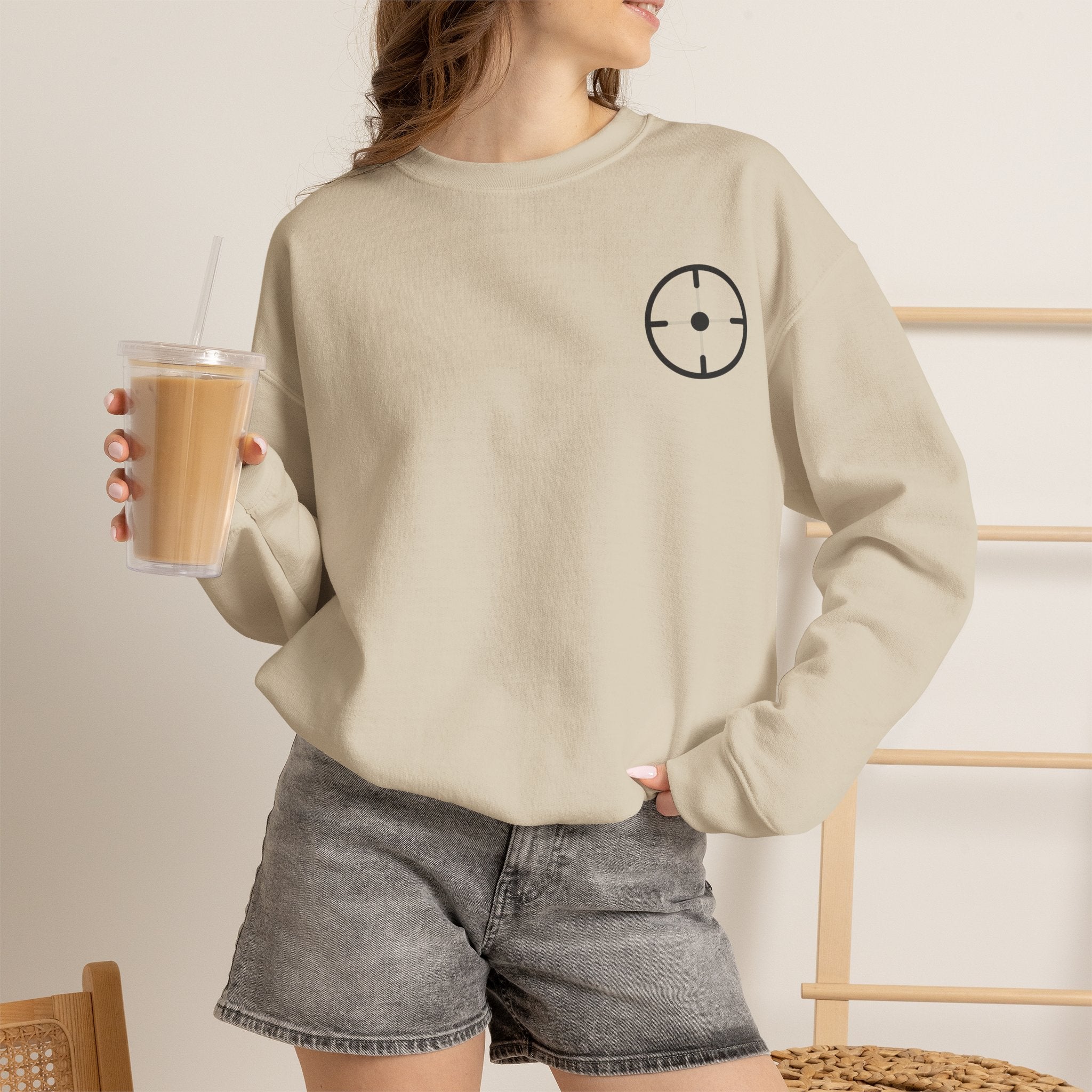 Veslo Target Crewneck Sweatshirt - Black