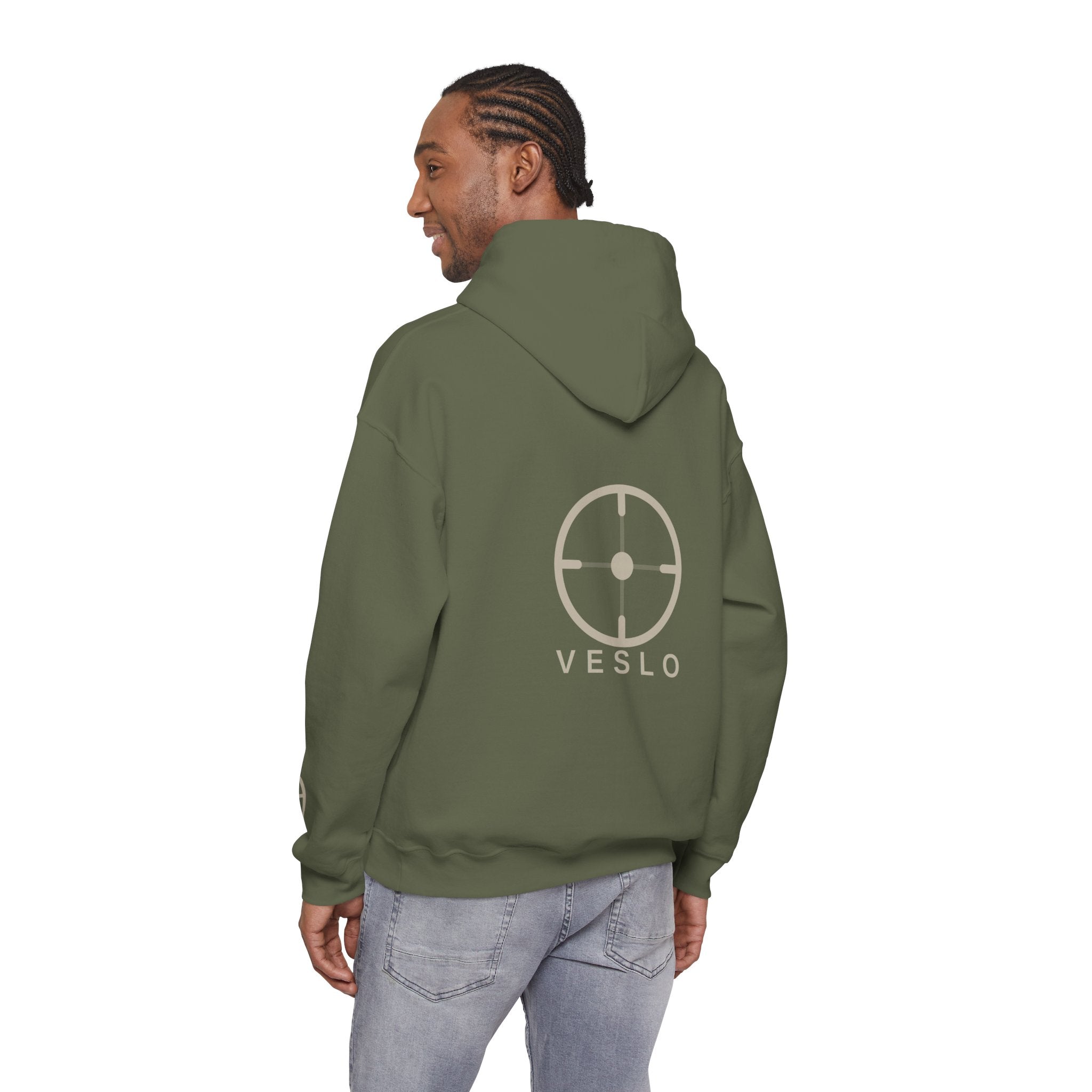 Veslo Target Hoodie - stone