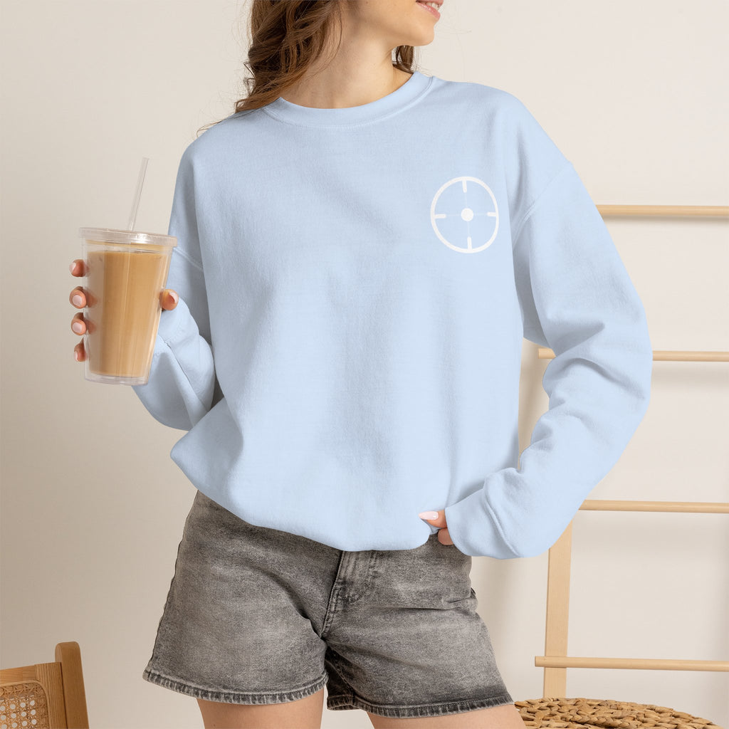 Veslo Target Crewneck Sweatshirt - White