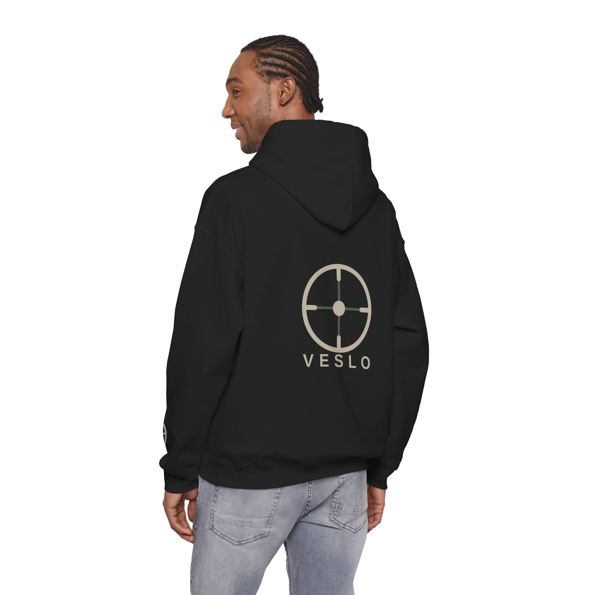 Veslo Target Hoodie - stone