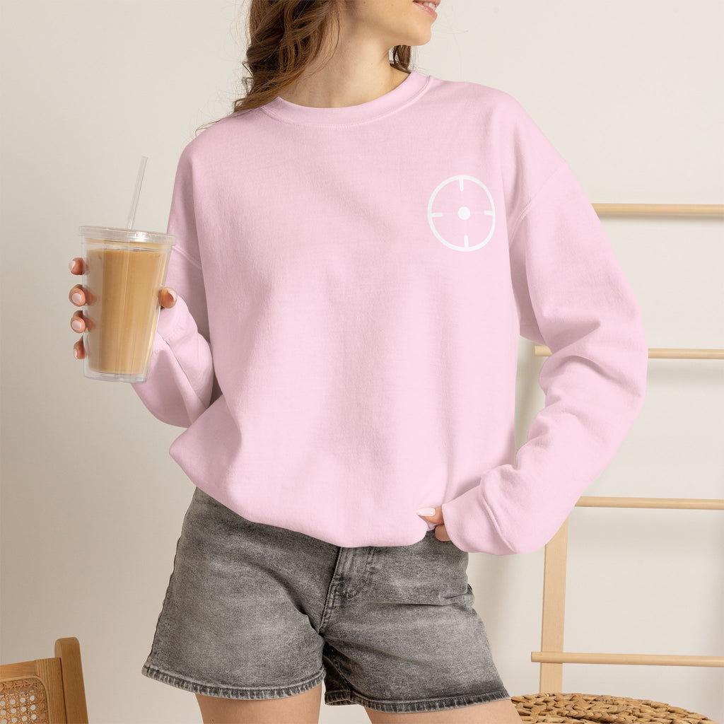 Veslo Target Crewneck Sweatshirt - White