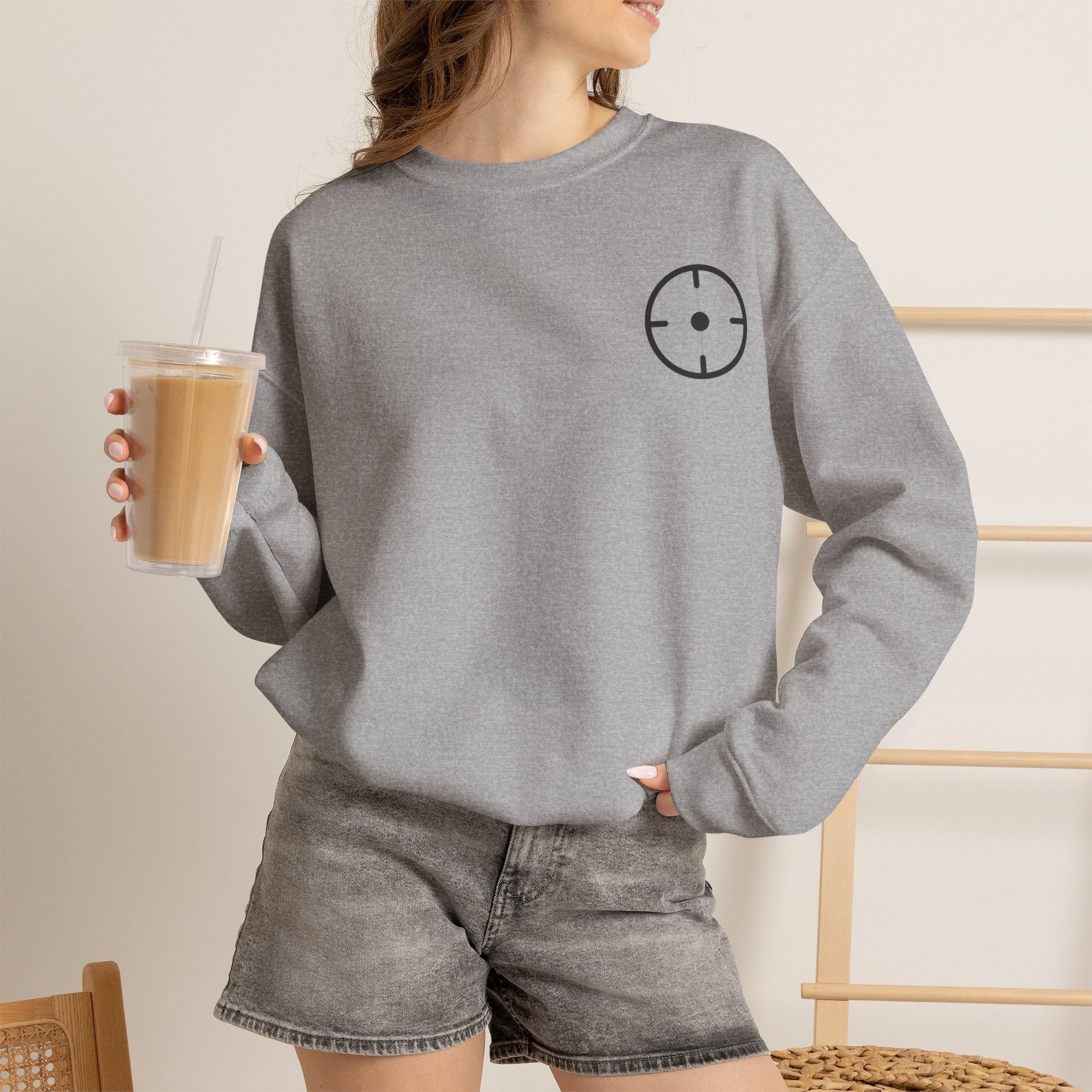 Veslo Target Crewneck Sweatshirt - Black