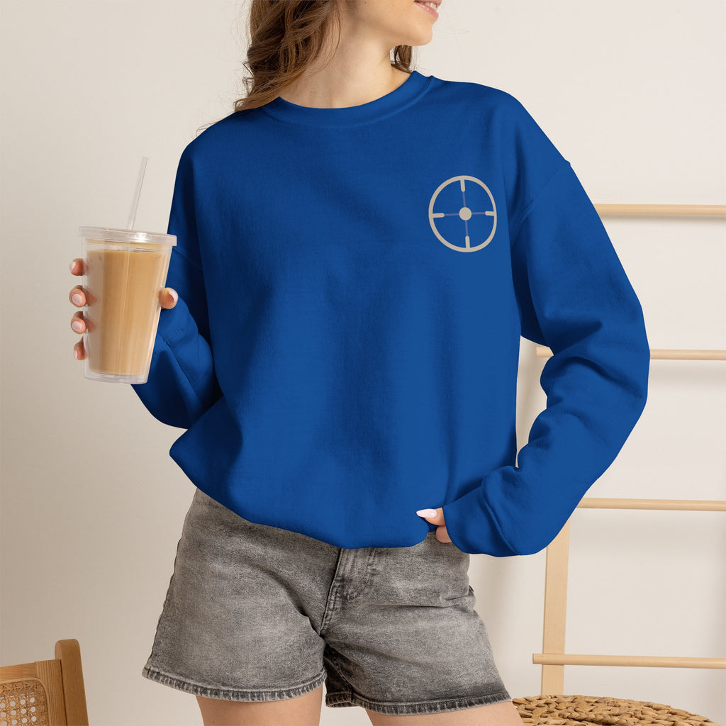 Veslo Target Crewneck Sweatshirt - Stone