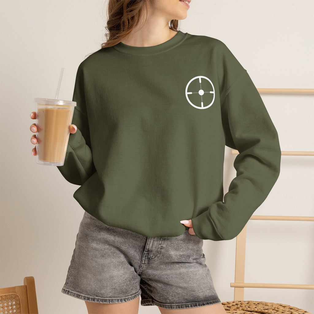 Veslo Target Crewneck Sweatshirt - White
