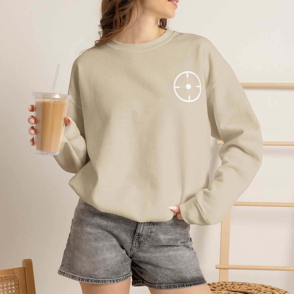 Veslo Target Crewneck Sweatshirt - White