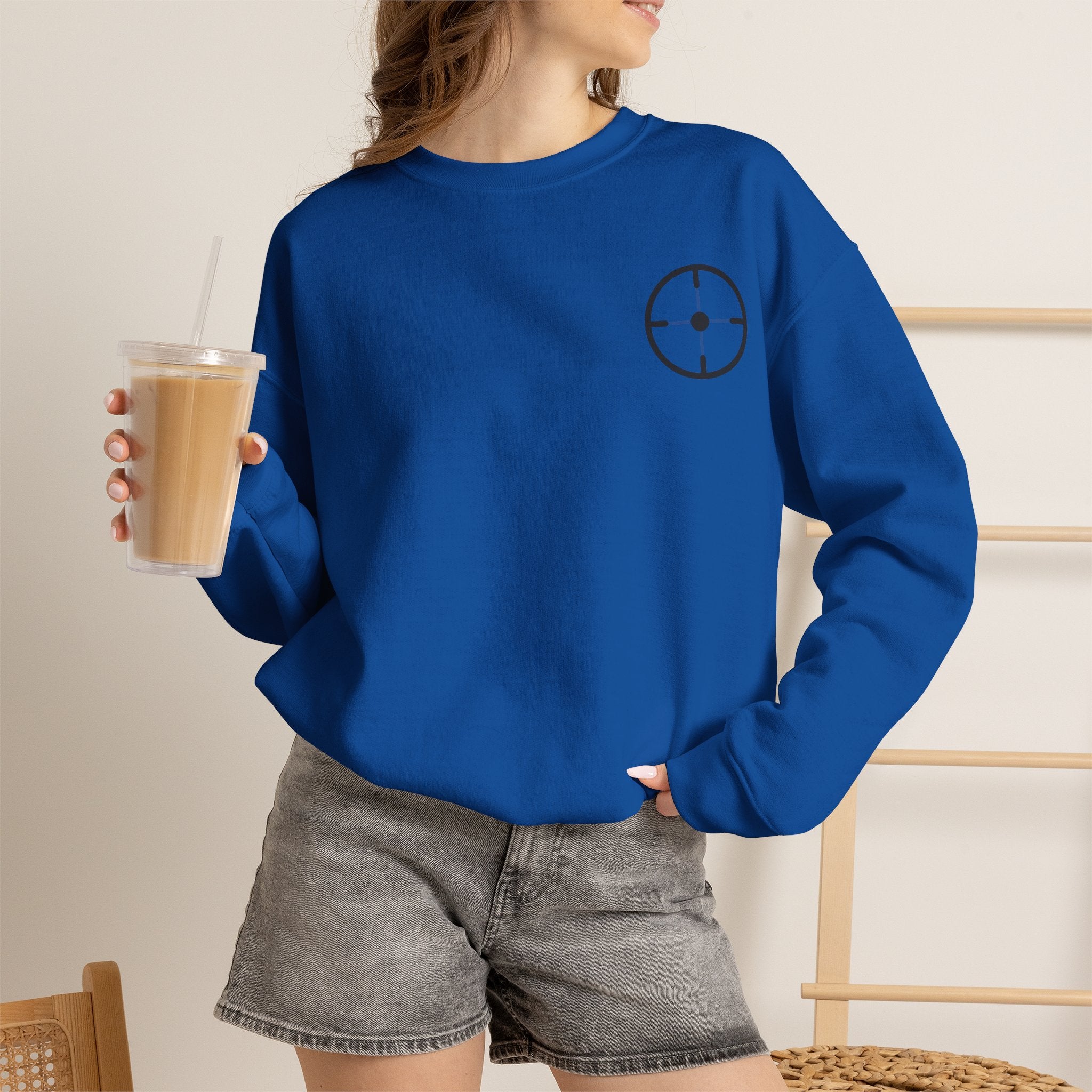 Veslo Target Crewneck Sweatshirt - Black