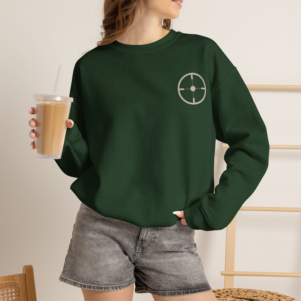 Veslo Target Crewneck Sweatshirt - Stone
